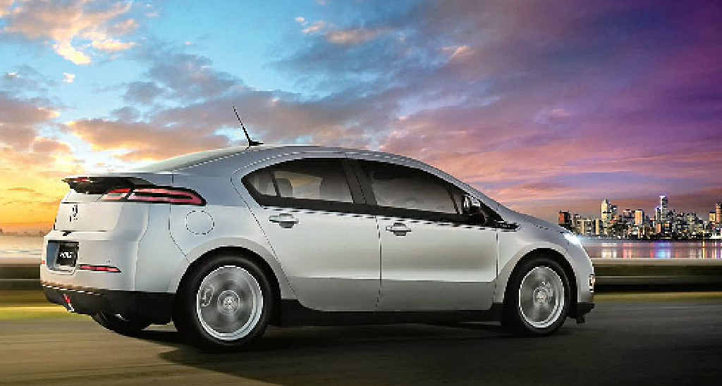 Priced from $59,990, Holden's new Volt runs on a combination of electric and petrol power. Priced from $59,990, Holden's new Volt runs on a combination of electric and petrol power.